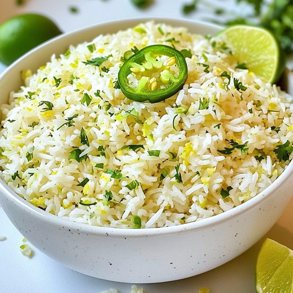 Jalapeño Lime Cilantro Rice Flavorful Side Dish Recipe