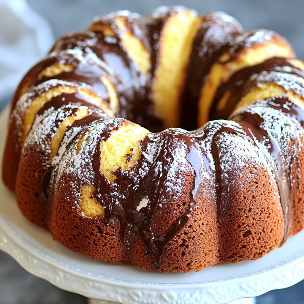Chocolate Marble Pound Cake Delightful and Simple Recipe