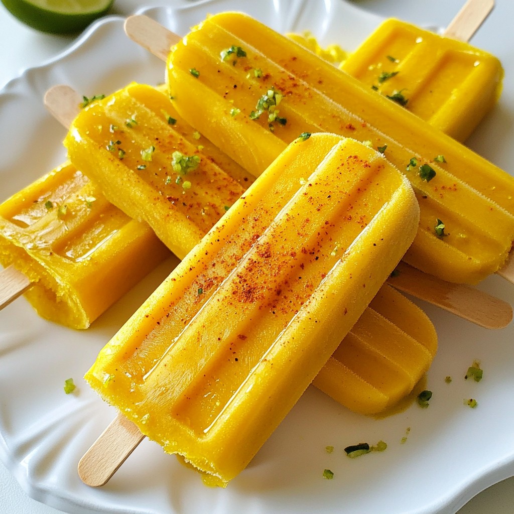 Mango Chili Lime Popsicles Fresh and Flavorful Treat