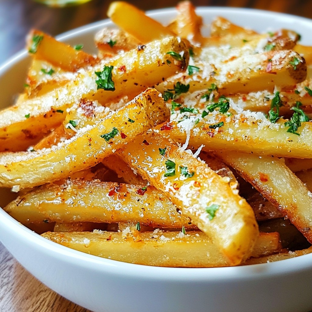 Spicy Garlic Parmesan Fries Crispy Flavor Explosion