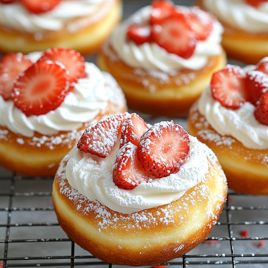 Strawberry Shortcake Donuts Delicious and Easy Recipe