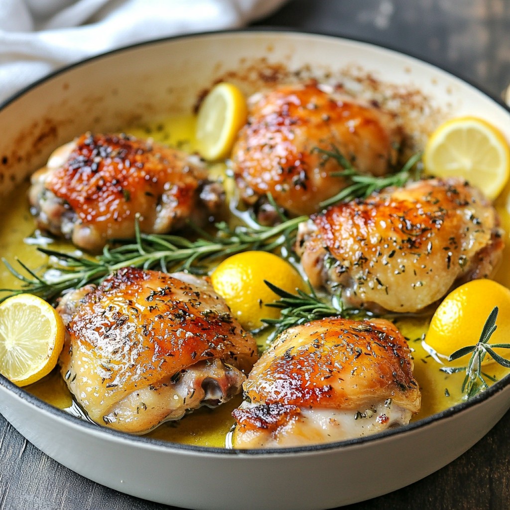 Lemon Rosemary Chicken Thighs Flavorful and Easy Dish