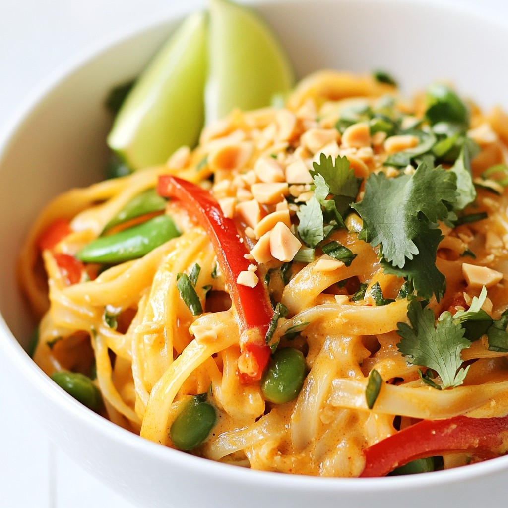 Spicy Thai Coconut Noodles Flavorful and Simple Dish