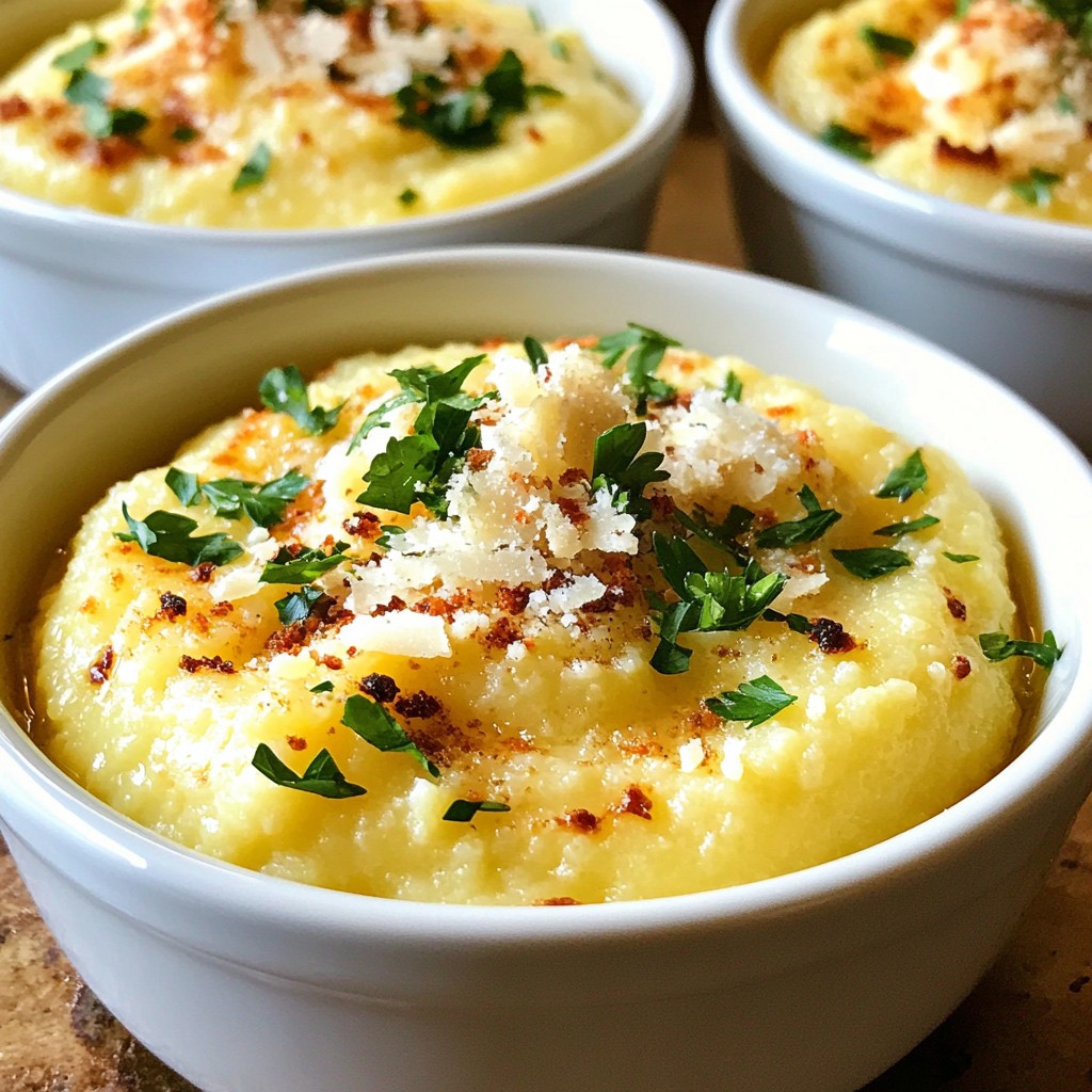Creamy Garlic Parmesan Polenta Rich and Flavorful Dish