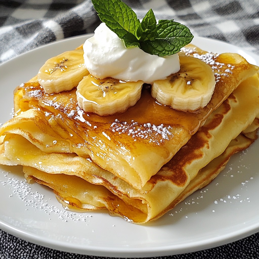 Banana Nutella Crepes Delightful Dessert Recipe