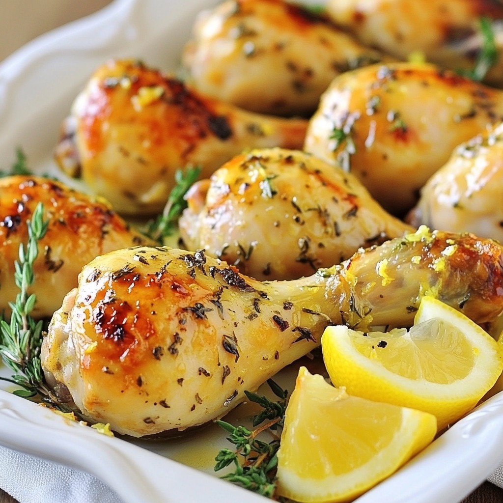 Lemon Herb Roasted Chicken Drumsticks Juicy Delight