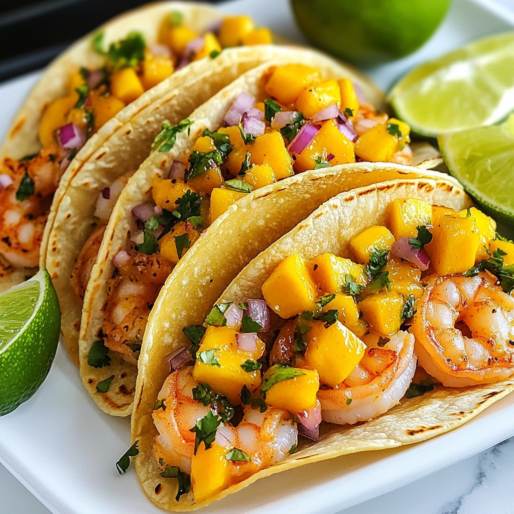 Spicy Mango Shrimp Tacos Flavorful and Easy Recipe