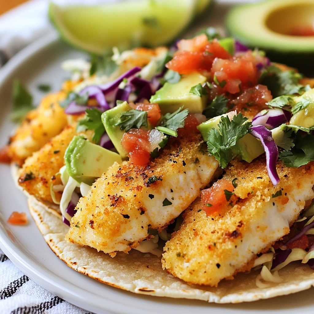 Parmesan Crusted Tilapia Tacos Flavorful and Easy Meal