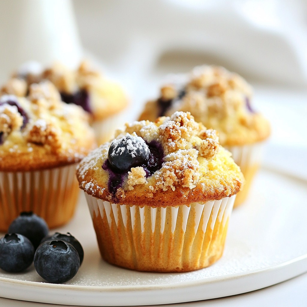 Blueberry Crumble Muffins Easy and Tasty Recipe