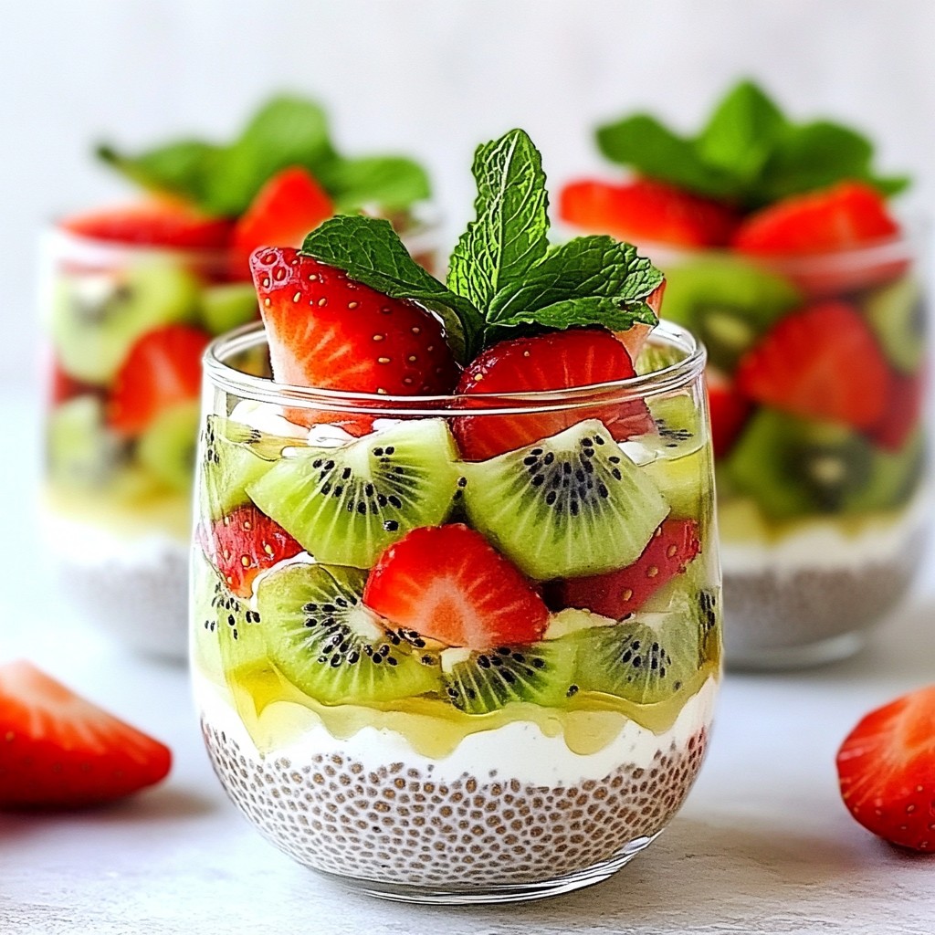 Strawberry Kiwi Chia Pudding Energizing and Tasty Treat