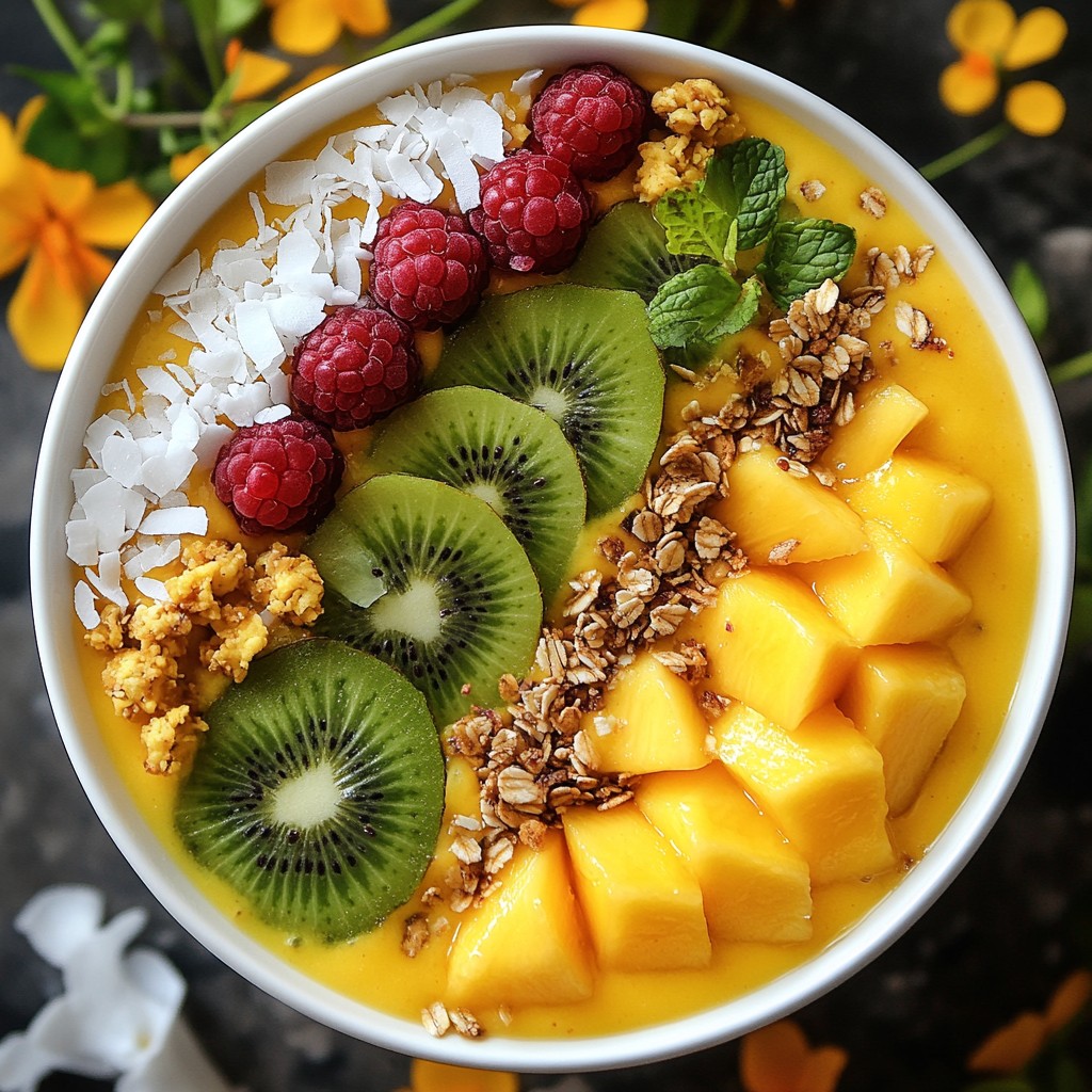 Tropical Mango Smoothie Bowl Refreshing and Easy Recipe