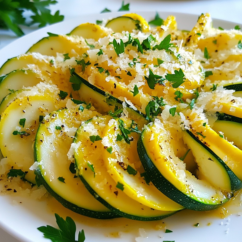 Garlic Parmesan Accordion Zucchini Flavorful Delight