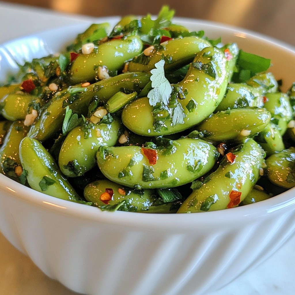 Spicy Garlic Edamame Flavorful and Simple Snack