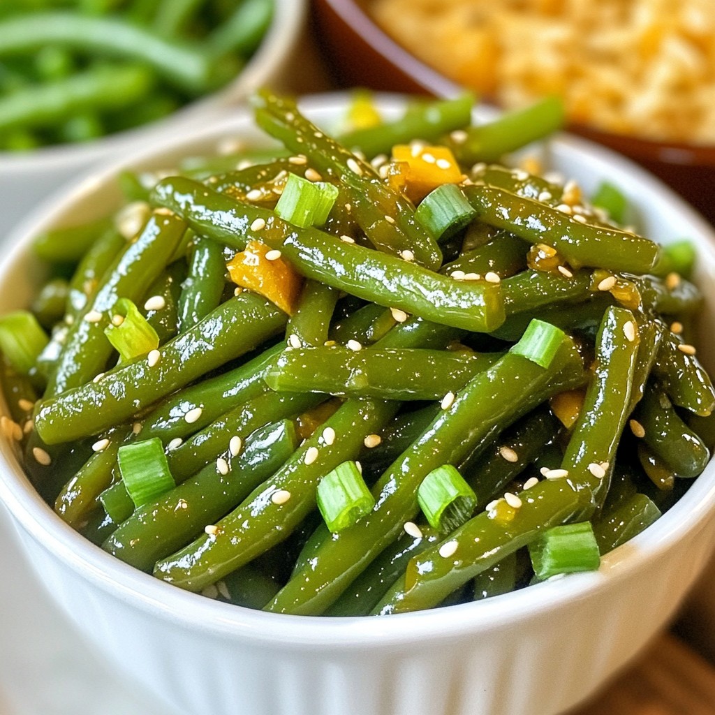 Honey Garlic Green Bean Stir Fry Simple and Tasty Meal