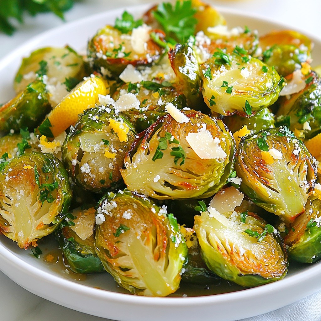 Lemon Garlic Brussels Sprouts Flavorful and Easy Side