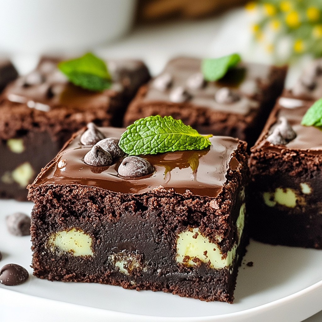Chocolate Mint Oreo Brownies Irresistible Dessert Treat
