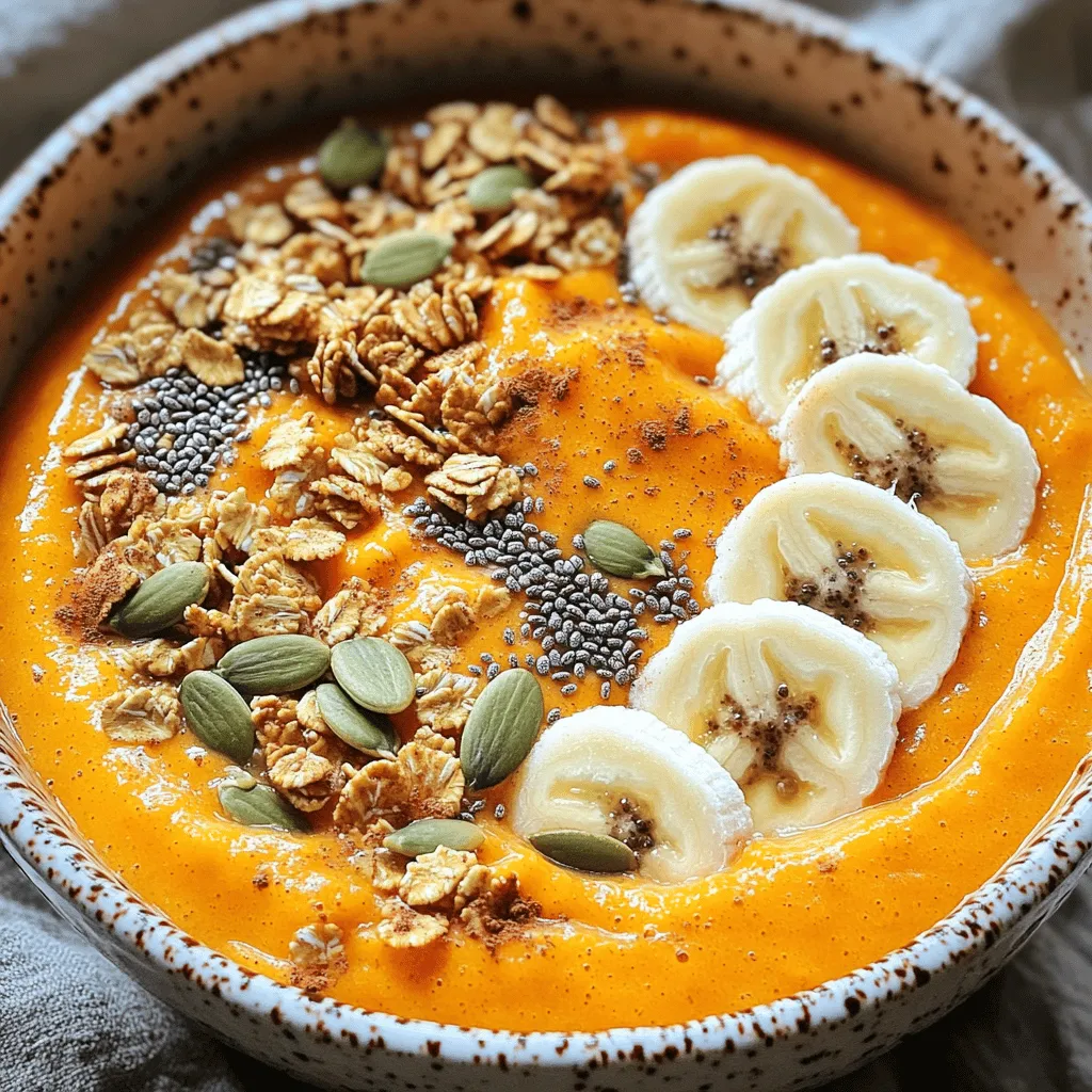Pumpkin Spice Protein Smoothie Bowl Energizing Delight